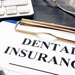 Dental insurance paperwork in Arlington