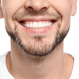 Closeup of smiling man