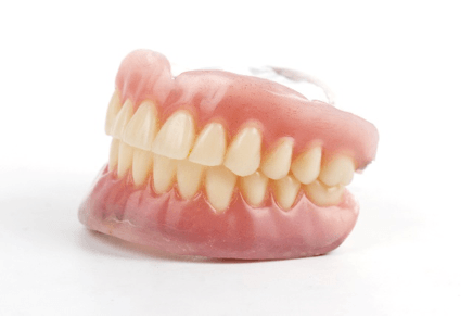 Full upper and lower dentures