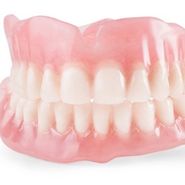 A set of full dentures