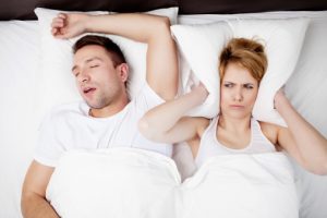 Snoring could or couldn’t be a sign of sleep apnea.