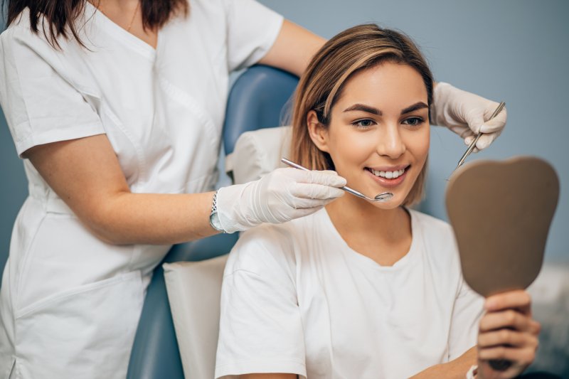 woman at dentist’s appointment